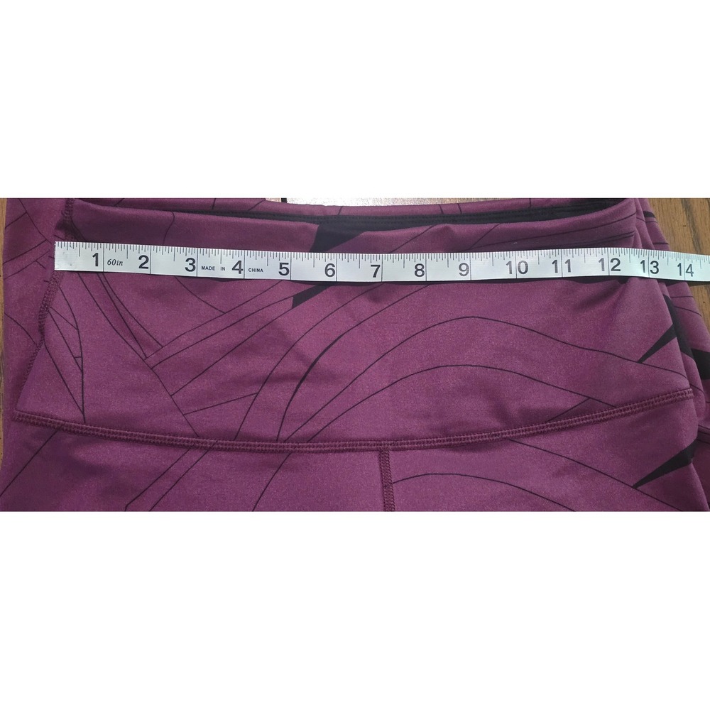 Lucy Activewear Crop Leggings High Waist Athletic Yoga Pants Purple SZ S - Picture 6 of 8